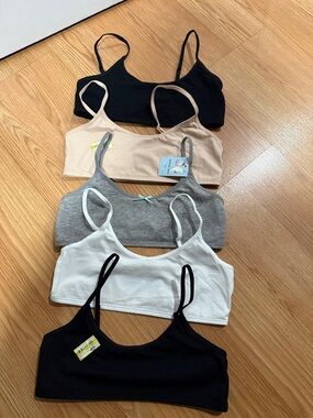 Cat & Jack 2 Hot Pink, black , beige ,white , grey Wireless BraletteL(10-12) …14